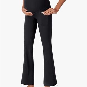 Black Maternity Yoga Pants